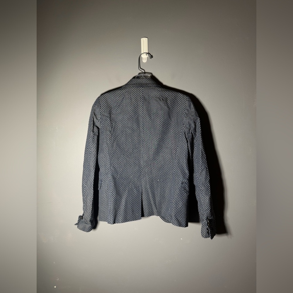 J.CREW Classic schoolboy blazer in indigo polka dot Size 00 - Picture 5 of 5